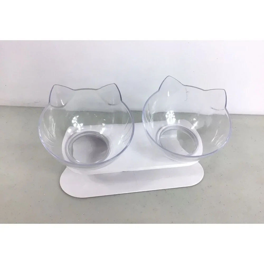 Raised Cat Shaped Double Dish